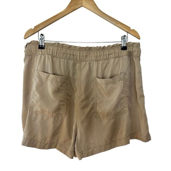 Loft khaki paperbag drawstring waist shorts size xlarge - Picture 3 of 6
